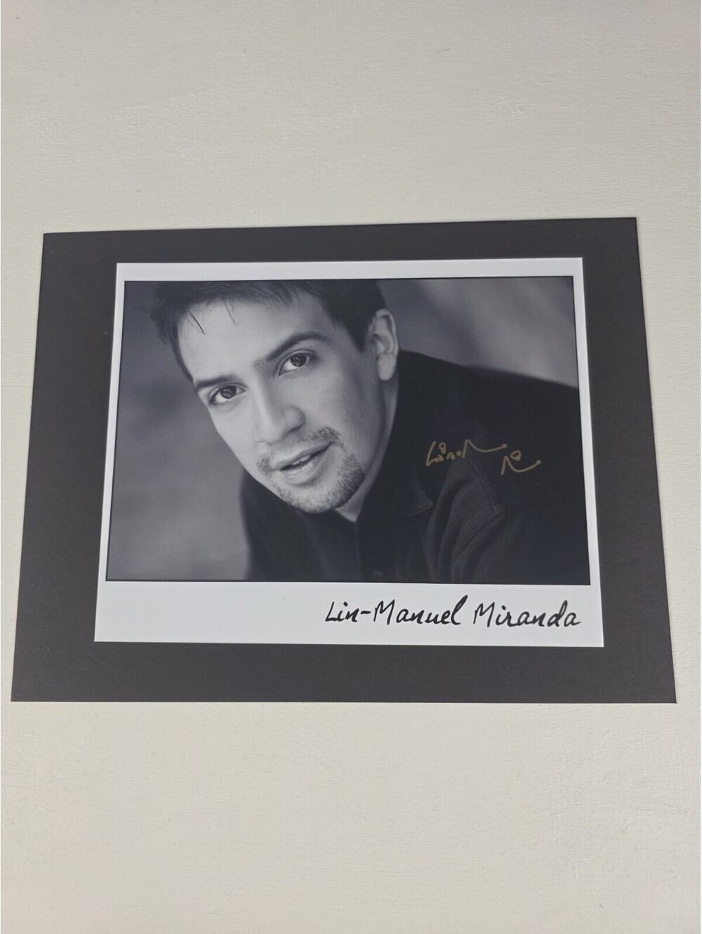 Lin-Manuel Miranda NY studio portrait signed 2000s - Original Hand Signed Photo